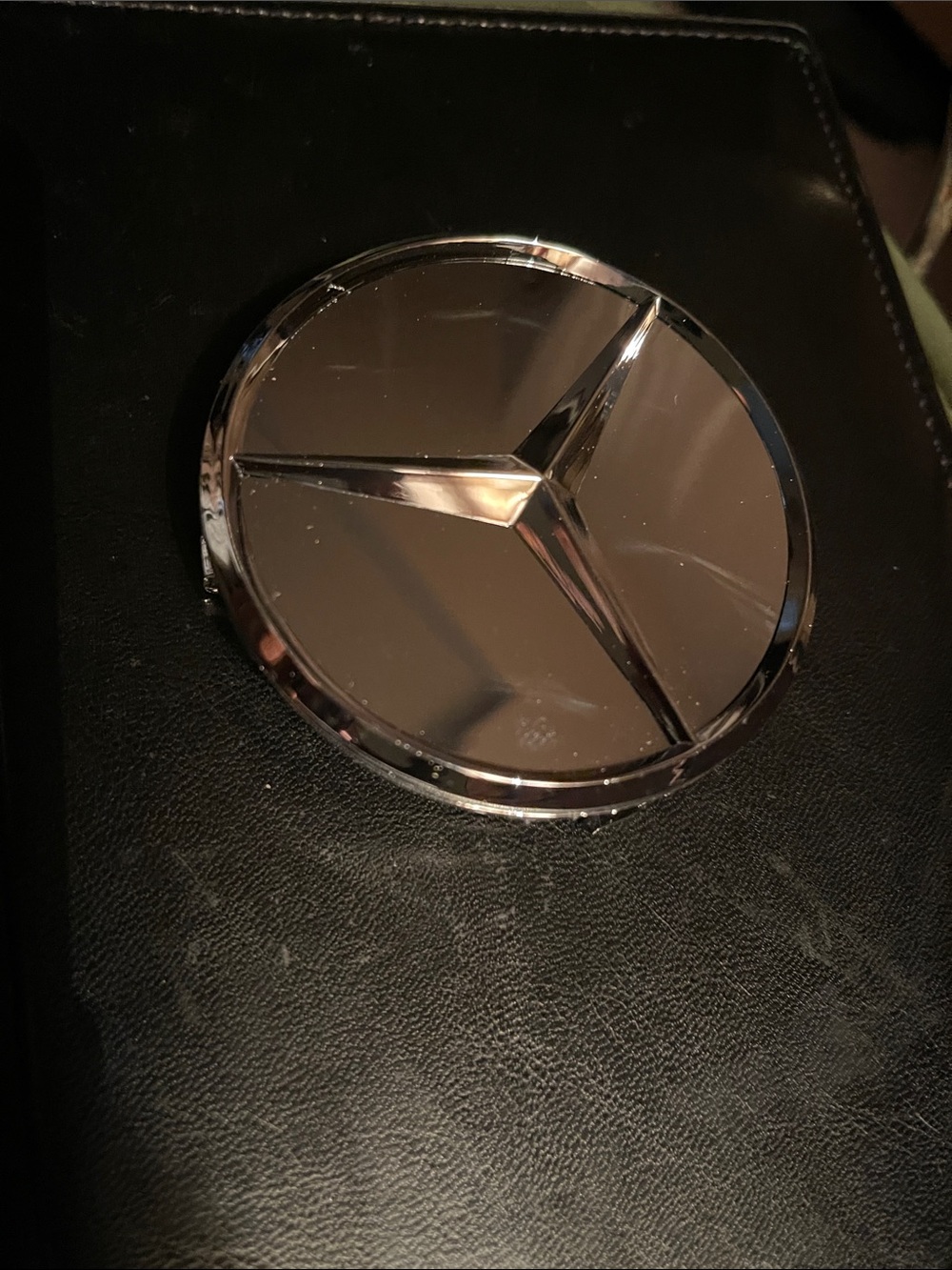 Chrome Silver Three-Point Star Car Emblem - Silver-New no tag. Unused.